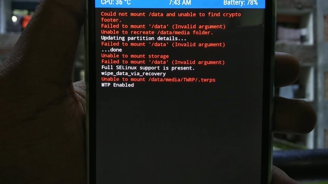 Trik atasi masalah Failed To Mount System (Invalid Argument) pada InFocus Snap 4 via TWRP