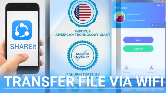 Tutorial Transfer File via Wifi di InFocus M260 Menggunakan ShareIt Terbaru