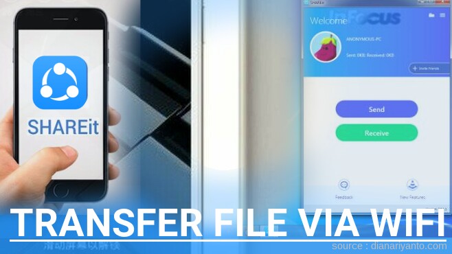 Kirim dan Transfer File via Wifi di InFocus M680 Menggunakan ShareIt Versi Baru